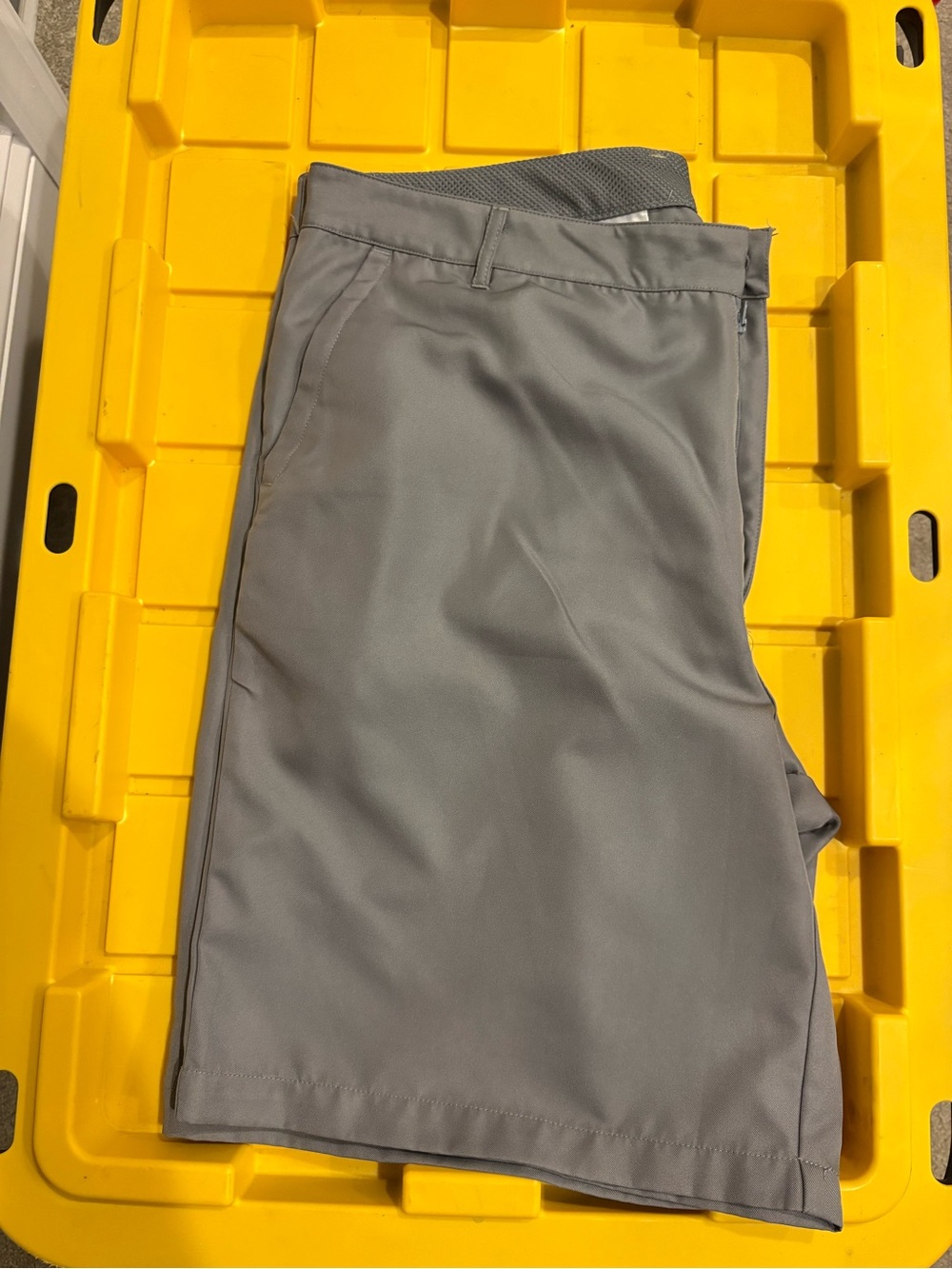 Men's Gray Athletic Shorts with Elastic Waistband